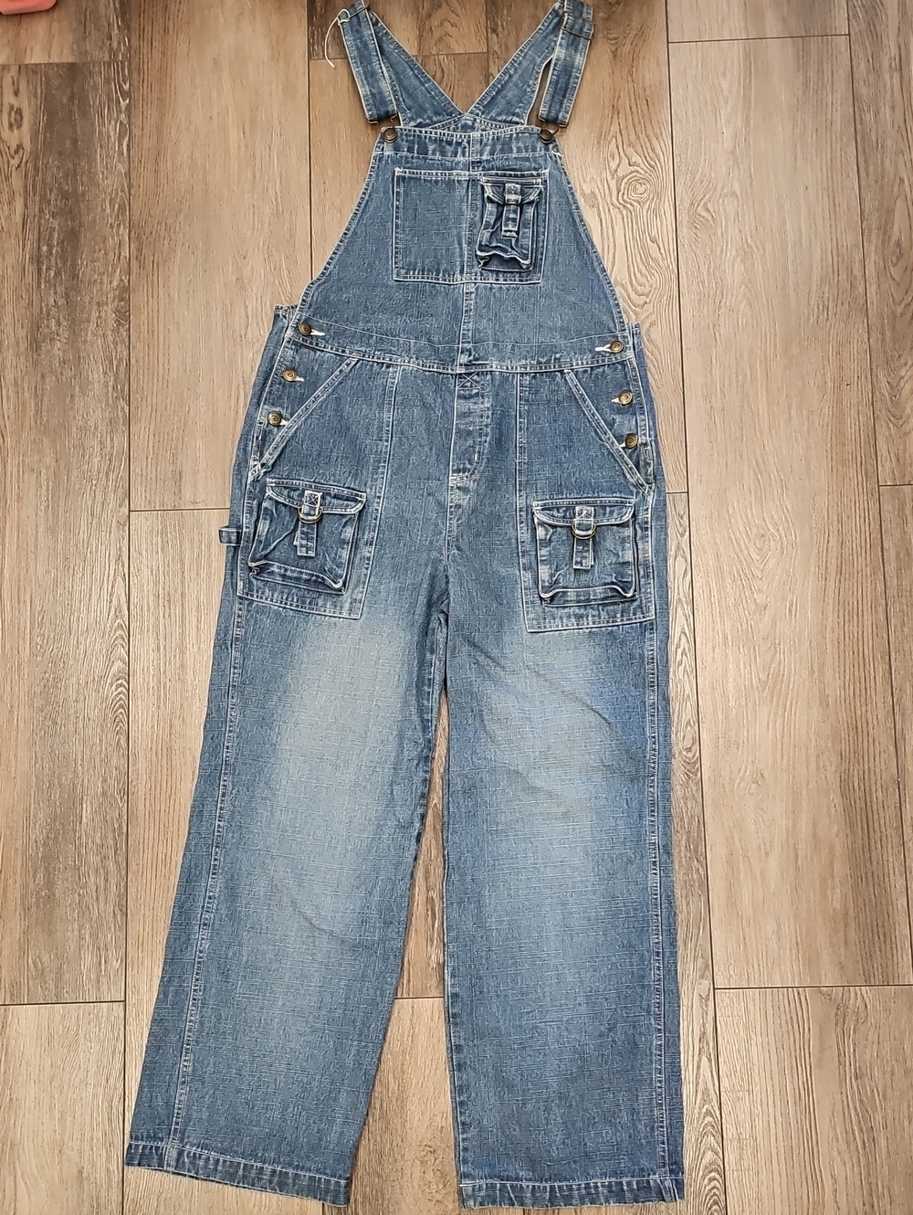 Classic Blue Denim Overalls with Utility Pockets, Disney